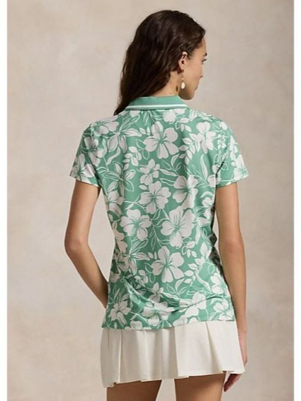 NEW RLX Golf Ralph Lauren Women's XXS Tailored Fit Floral Polo Shirt NWT $115 - Picture 3 of 5